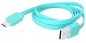 Kable USB - KABEL USB Typ C PRZEWÓD 1m USB-C Type-C Płaski 8481 - miniaturka - grafika 1