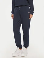 Spodnie sportowe damskie - Guess Jeans Spodnie dresowe W4YB33 KC811 Granatowy Regular Fit - miniaturka - grafika 1