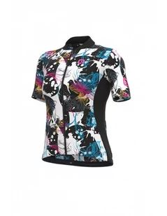 Alé Koszulka rowerowa damska Alé Maglia Donna MC Jersey Level Granatowa L22160400 - Koszulki rowerowe - miniaturka - grafika 1
