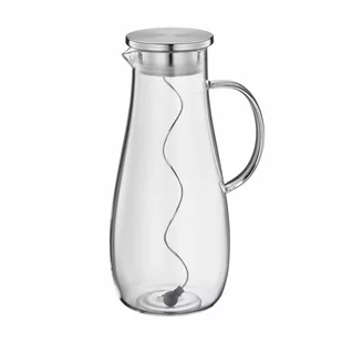 szklany dzbanek na wodę, ze spiralą na owoce, 2,0 l kod: CI-291223 - Dzbanki i imbryki - miniaturka - grafika 1
