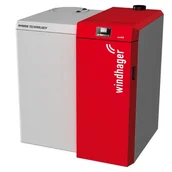 Piece i kotły grzewcze - Windhager Kocioł hybrydowy na drewno i pellet DuoWIN 25kW/26kW Pneumatyczny - miniaturka - grafika 1