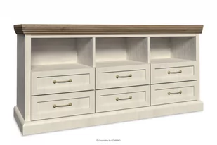 Kremowa szafka RTV do salonu ARVEN Konsimo - Szafki RTV - miniaturka - grafika 1