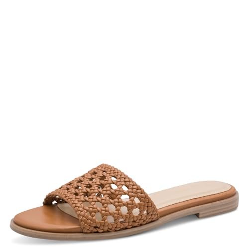 Marco Tozzi Pantolette 2-27117-44, Kapcie damskie, Koniak, 37 EU