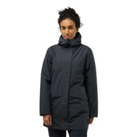 Płaszcze damskie - Damski płaszcz Jack Wolfskin TEMPELHOF COAT W Phantom - XS - miniaturka - grafika 1