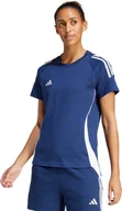 Koszulki i topy damskie - Adidas Koszulka damska adidas Tiro 24 Sweat niebiesko-biała IR9354 L - miniaturka - grafika 1