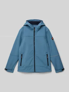 Kurtka softshell z kieszeniami zapinanymi na zamek błyskawiczny model ‘KOS’ - Kurtki i płaszcze dla chłopców - miniaturka - grafika 1