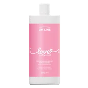 Żele pod prysznic dla mężczyzn - On Line Love, płyn do kąpieli i żel pod prysznic 2w1, piwonia i woda różana, 900 ml - miniaturka - grafika 1