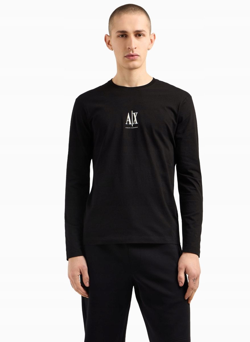 Longsleeve męski Armani Exchange XM000364 AF12308 czarny - S