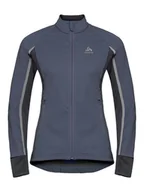 Kurtki i kamizelki sportowe damskie - Odlo Kurtka "Aeolus Pro" w kolorze antracytowo-czarnym do biegania - miniaturka - grafika 1