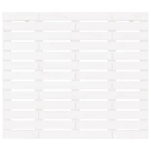 Wezgłowie łóżka, białe, 106x3x91,5 cm, lite drewno sosnowe Lumarko - Inne meble do sypialni - miniaturka - grafika 5