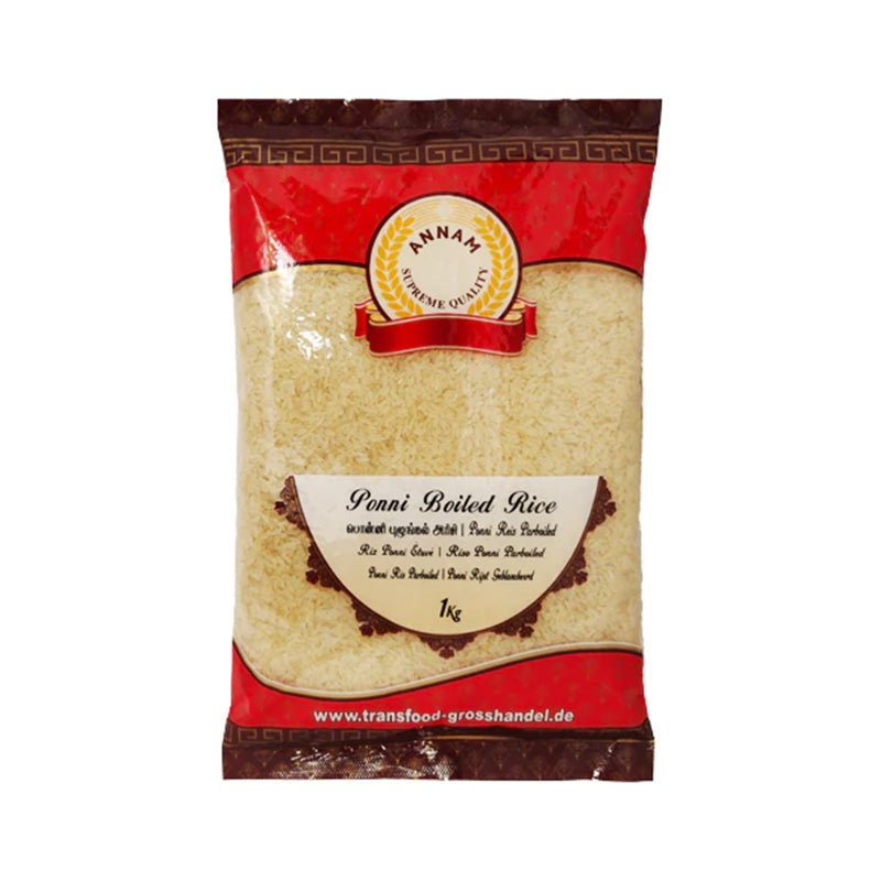 Ryż Annam Ponni Boiled Rice 1 kg – lekki, sypki ryż z południowych Indii