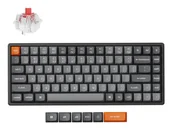 Klawiatury - Keychron K2 Max USB + RF Wireless + Bluetooth QWERTY Skandynawia Czarny, Szary K2M-J1-BO - miniaturka - grafika 1