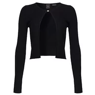 Swetry damskie - Pinko Damski kardigan CERIO COSTINA Crepe Henley, Z99_Nero Limousine, XXL, Z99_nero limuzyna, XXL - miniaturka - grafika 1