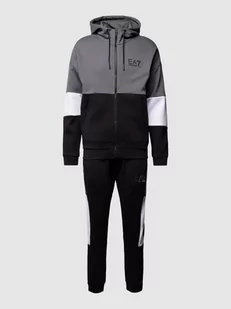 Dres treningowy w stylu Colour Blocking - Spodnie sportowe męskie - miniaturka - grafika 1