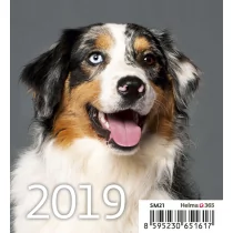 Helma 365 Kalendarz 2019 Biurkowy Mini Pieski