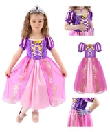 Sukienki - Strój Sukienka Roszpunka Księżniczka 130 - miniaturka - grafika 1