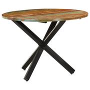 Stoły - vidaXL Lumarko Okrągły stół jadalniany, 100x100x75 cm, lite drewno z odzysku 321682 - miniaturka - grafika 1