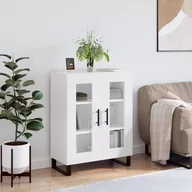 Szafki do salonu - Szafka, biała, 69,5x34x90 cm, materiał drewnopochodny Lumarko! - miniaturka - grafika 1