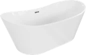 Wanny - Mexen Montana wanna wolnostojąca 180 x 90 cm, biała, przelew chrom - 52011809000-01 - miniaturka - grafika 1