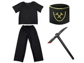 Dresy i komplety dla chłopców - ZESTAW GÓRNIK CZARNY 134-140 4el - miniaturka - grafika 1