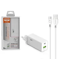 Ładowarki do telefonów - ŁADOWARKA SIECIOWA 36W + KABEL TYP-C BIAŁA SOMOSTEL POWER DELIVERY SMS-A80 PD - miniaturka - grafika 1