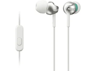 OUTLET Słuchawki przewodowe SONY MDR-EX110AP Biały - Telefony OUTLET - miniaturka - grafika 1