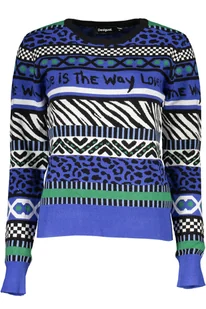 NIEBIESKI SWETER DESIGUAL DAMSKI - Portfele - miniaturka - grafika 1
