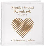 Albumy fotograficzne - Album na zdjęcia z grawerem dla pary na ślub rocznicę parapetówkę - miniaturka - grafika 1