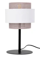 Lampy stojące - Beżowo-biała lampka stołowa w stylu boho - 4X A713 E5-G52 - miniaturka - grafika 1