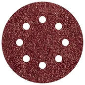 Materiały ścierne - Wolfcraft Krążki ścierne samoprzyczepne korund śr. 125 mm granulacja 80mm (25szt.) 2070100 - miniaturka - grafika 1