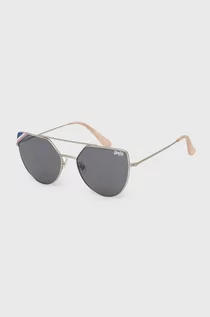 Okulary przeciwsłoneczne - Superdry okulary przeciwsłoneczne damskie kolor srebrny - grafika 1