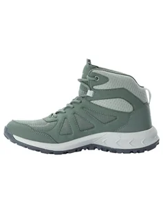 Jack Wolfskin Woodland 2 Texapore Mid W damskie buty trekkingowe, Hedge Green, 40.5 EU - Buty trekkingowe damskie - miniaturka - grafika 1