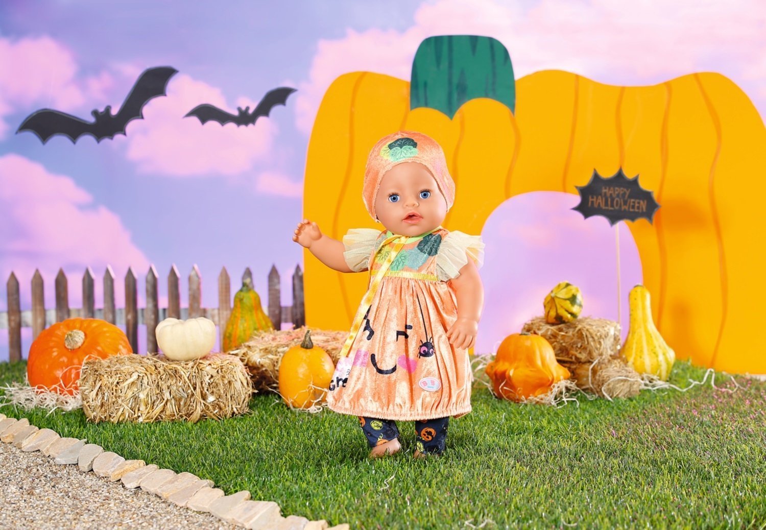 Zapf ZAPF Creation BABY born Halloween pumpkin dress, doll accessories 43 cm