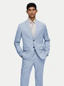 Garnitury - Selected Homme Marynarka 16092418 Błękitny Slim Fit - miniaturka - grafika 1