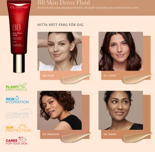 Clarins BB Skin Detox Fluid SPF 25 nr 03 dark 45 ml ponad 3000 punktów odbioru w całej ! Szybka dostawa! Atrakcyjne raty! Dostawa w 2h War 3380810016758 - Podkłady do twarzy - miniaturka - grafika 5