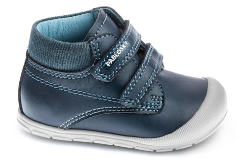PABLOSKY Leader-tech dziecięce buty dziecięce z zapięciem na zatrzask, Niebieski, 22 EU Ancho