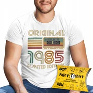 Koszulki męskie - Koszulka Prezent Na 40 Urodziny Rok 1985 Kaseta Dla Niego + Opakowanie Xxl - miniaturka - grafika 1