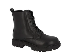 TOM TAILOR Dziewczęce 6370400001 modne kozaki, Black khaki., 40 EU - Kozaki damskie - miniaturka - grafika 1
