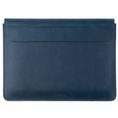 Torby na laptopy - Fixed Skórzane etui Oxford do MacBook Air 13,6" 2022 M2, granatowe - miniaturka - grafika 1