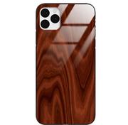 Etui i futerały do telefonów - Etui drewniane iPhone 11 Pro Max Premium Wood Mahogany Forestzone Glass - miniaturka - grafika 1