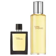 Zestawy perfum męskich - Hermes Hermés Terre DHermes perfumy napełnienie 125 ml + perfum wielokrotnego napełniania 30 ml - miniaturka - grafika 1