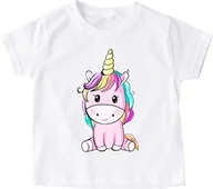 Koszulki dla dziewczynek - dziecięca koszulka dla dziewczynki Z UNICORNEM PONY7 - miniaturka - grafika 1