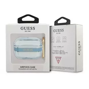 Guess  GUAPHHTSB AirPods Pro cover niebieski/blue Strap Collection - Akcesoria do słuchawek - miniaturka - grafika 3