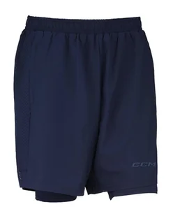 Spodenki męskie CCM 2 IN 1 Training Short True Navy XL - Spodenki męskie - miniaturka - grafika 1