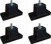 Akcesoria do monitoringu - Kamera IP IVENSIS Podstawa Antywibracyjna Ivensis IMS08 zestaw 4 szt. - miniaturka - grafika 1