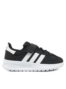 adidas Sneakersy Run 70s 2.0 Shoes Kids JI4688 Czarny - Buty dla dziewczynek - miniaturka - grafika 1
