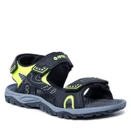 Sandały damskie - Hi-Tec Sandały Menart AVS-SS22-HT-CN-01 Grey/Lime - miniaturka - grafika 1