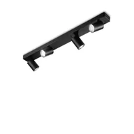 Lampy sufitowe - Ideal Lux Oprawa sufitowa RUDY PL4 czarna 229072 - miniaturka - grafika 1