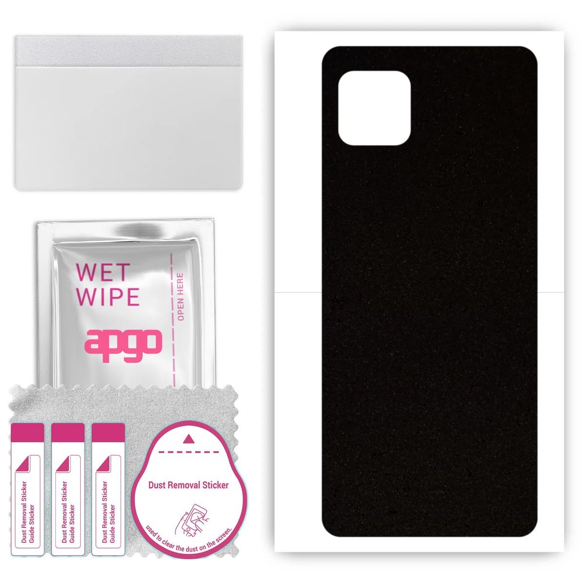 Folia naklejka skórka strukturalna na TYŁ Zamsz do Sharp Aquos Sense6 - Zamsz Czarny - apgo SKINS