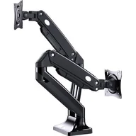 Uchwyty do monitorów - GEMBIRD BIURKOWE REGULOWANE RAMIĘ NA 2 MONITORY 17"-35" DO 10KG - miniaturka - grafika 1